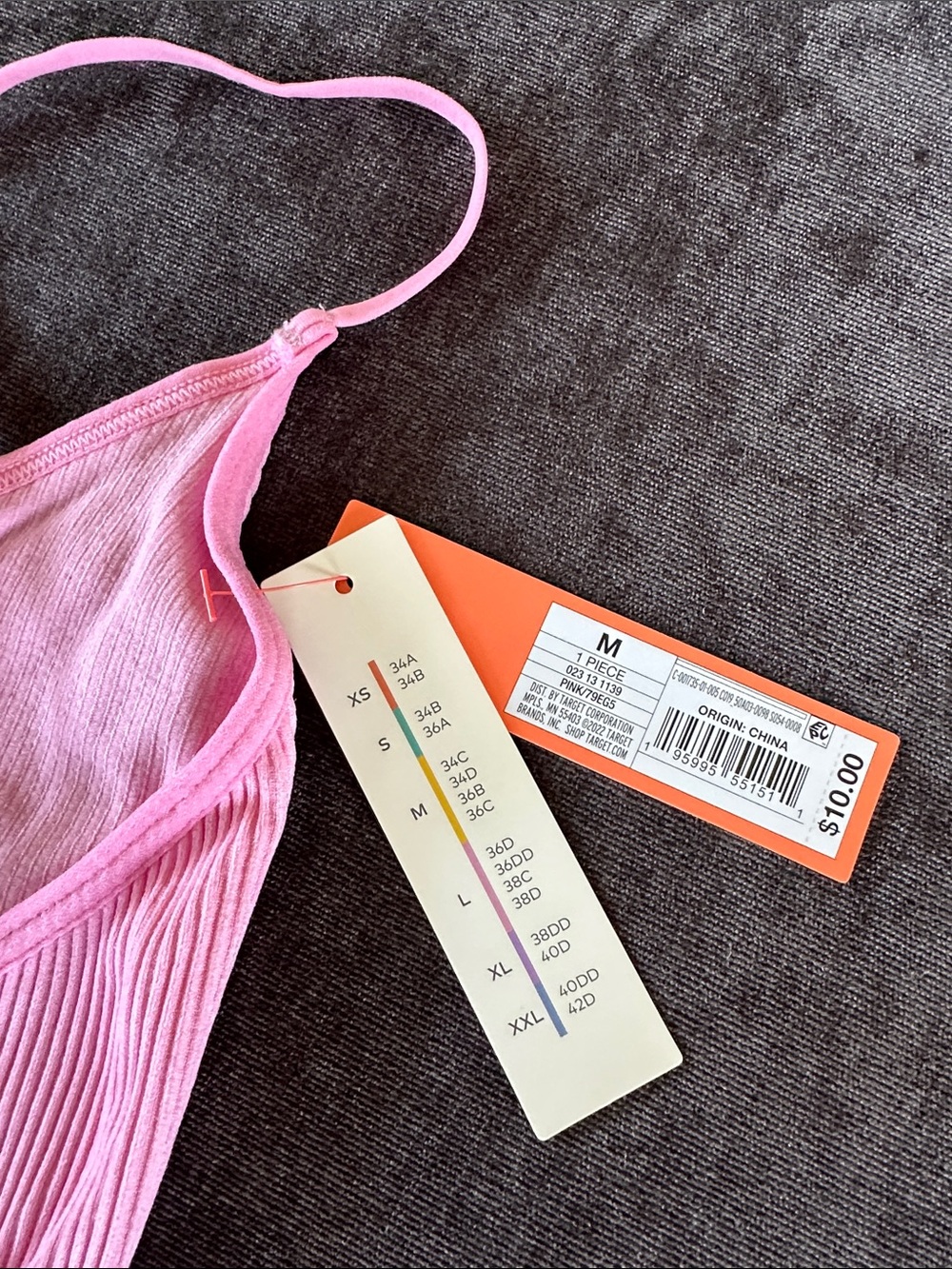 Pink Ribbed Crossback Cropped Cami Tank Top - Picture 2 of 3